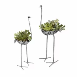 Recycled-Metal-Ostrich-Planter-1