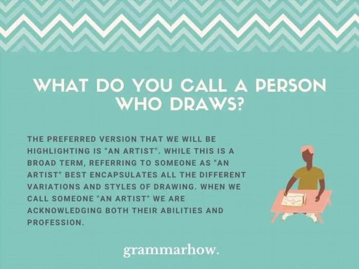 10 Words For A Person Who Draws