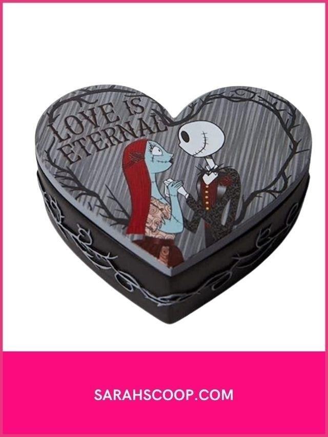 Jack Skellington and Sally Trinket Box is a beautifully designed collectible item inspired by the characters from the popular film 