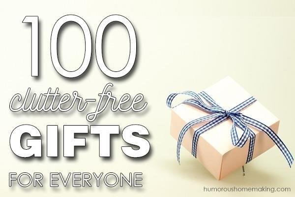 100 Clutter Free Gifts For Everyone