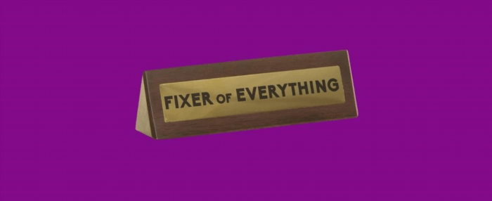 The 'Fixer of Everything' Novelty Wooden Desk Warning Sign is a quirky and fun addition to any desk, serving as a humorous reminder of the person's ability to fix any problem that may arise. Its wooden construction adds a touch of rustic charm, while the bold lettering ensures that the message is clear to everyone who sees it.
