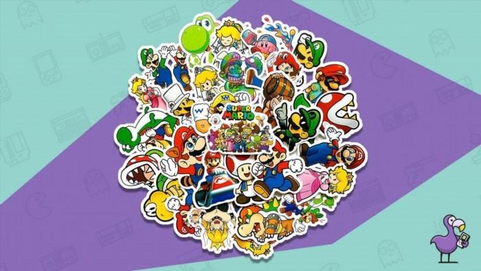 The set includes 50 pieces of Mario stickers, perfect for decorating your belongings or expressing your love for the iconic video game character.