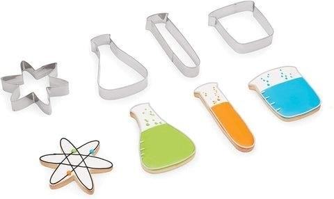 The Science Cookie Cutters Chemistry Set is a fun and educational toy that allows kids to explore the world of chemistry through baking and creativity.