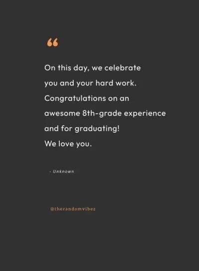 Graduation from middle school is a significant milestone in a student's life, marking the end of one chapter and the beginning of another. It is a time for celebration, reflection, and anticipation of the future. Here are some inspirational quotes to inspire and motivate middle school graduates as they embark on their journey towards high school and beyond:1. 