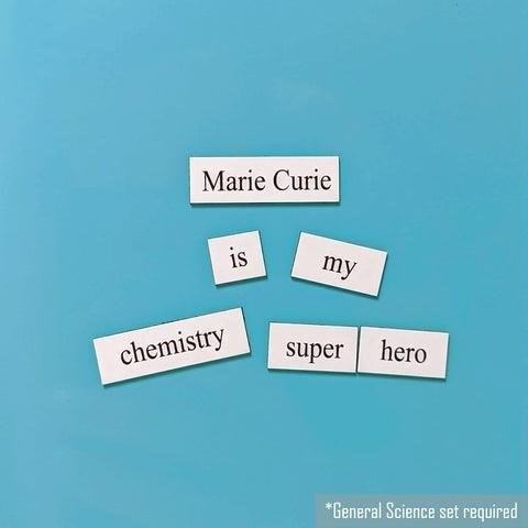Chemistry Word Magnets for the fridge or fume hood are a fun and educational way to explore the world of chemistry, allowing you to create and rearrange words related to chemical elements, reactions, and compounds.