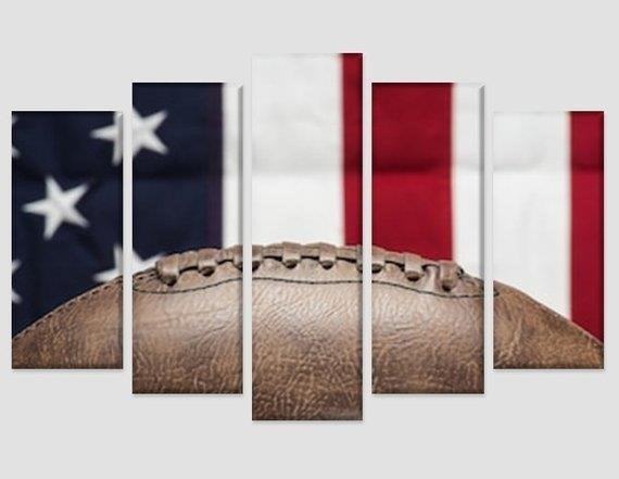 The American Football Canvas is a vibrant and dynamic representation of the beloved sport, capturing the energy and spirit of the game through its artistic design and intricate details.