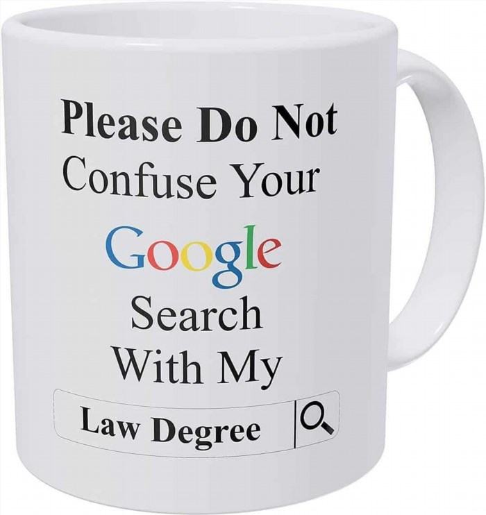 A mug for the confident lawyer is a stylish and practical accessory that exudes professionalism and adds a touch of sophistication to their office decor.