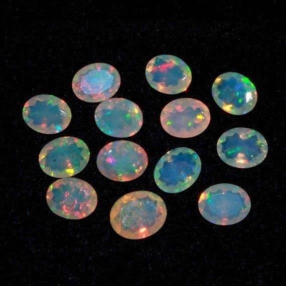 A natural Ethiopian opal piece is a rare gemstone known for its mesmerizing play of colors and is highly valued for its beauty and uniqueness.
