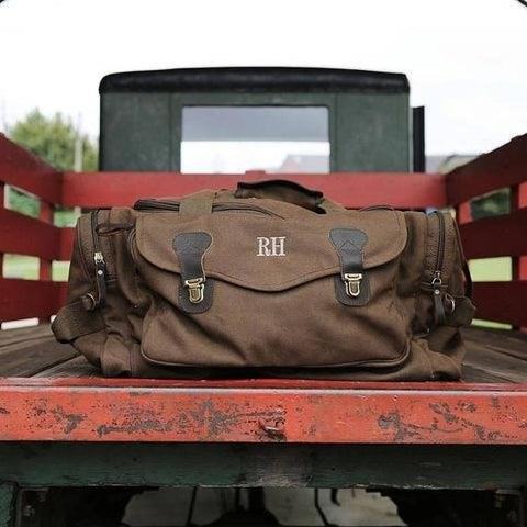 A monogrammed duffle bag is a stylish and personalized accessory that adds a touch of sophistication to your travel ensemble.