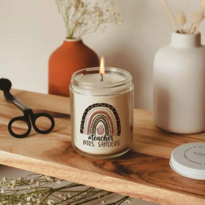 Fragrant candle for a delightful retirement present.