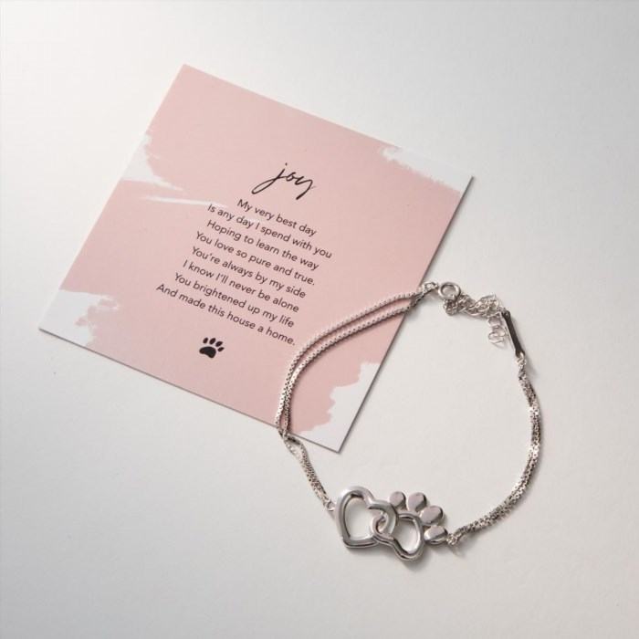 #21 - This Sterling Silver Necklace or Bracelet with Story Card is a beautifully crafted piece of jewelry that comes with a thoughtful story card, making it a meaningful and unique gift.
