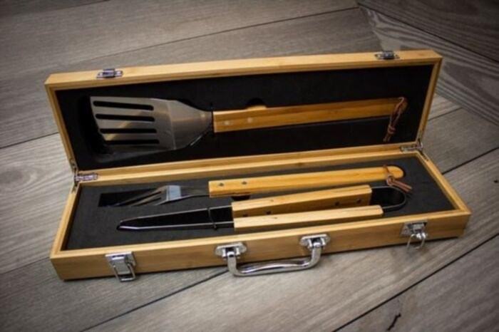 BBQ kit: awesome present for sibling on Dad's Day.