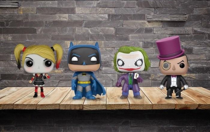 Batman Funko POP! is a collectible figurine designed in the style of the popular Funko POP! line, featuring the iconic character Batman from DC Comics, known for his dark appearance and crime-fighting abilities.