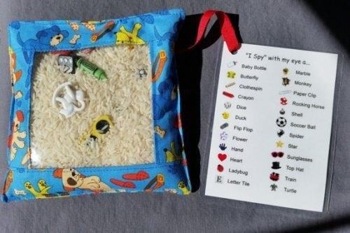 An I Spy Bag is a fun and interactive toy that engages children in a seek-and-find game, filled with small objects hidden within a clear bag, providing hours of entertainment and cognitive development.
