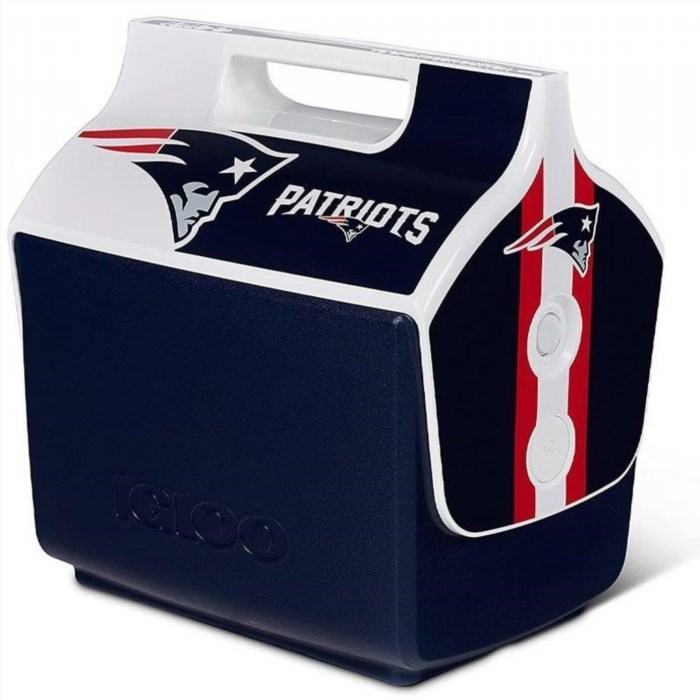 The Igloo Limited Edition NFL 7qt Little Playmate Cooler is a must-have for football fans, featuring the iconic logo of your favorite team and a compact design that is perfect for on-the-go refreshments.