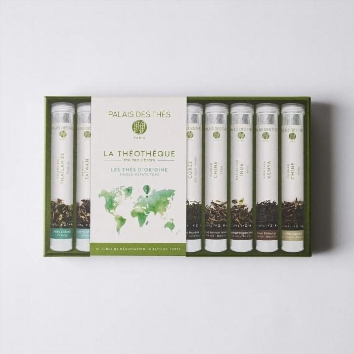 The Palais des Thés Teas from Around the World Gift Box Set offers a delightful selection of teas curated from different corners of the globe, providing a unique and diverse tea tasting experience.