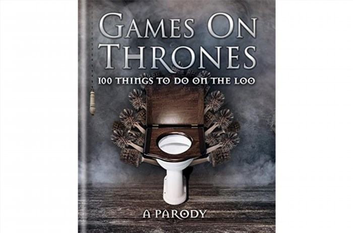 I can't sell you on this incredible book any other way than by showing you its title: it's called Games on Thrones: 100 Things To Do On The Loo. This book promises to entertain and amuse readers with a collection of 100 engaging activities specifically designed to be enjoyed while sitting on the toilet.