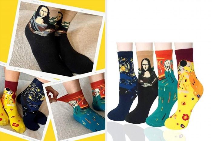 These artsy pairs of socks are perfect for creatives, as they feature unique designs and patterns that showcase creativity and individuality.