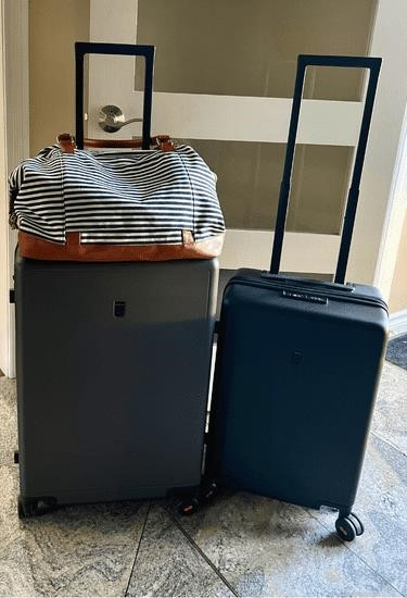 Grade 8 Textured suitcases (21″ & 24″)