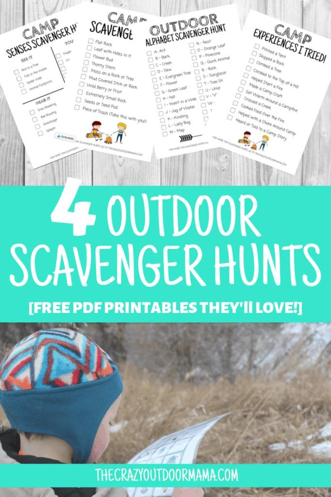 7 UNIQUE (+free!) Camping Scavenger Hunts For the Best Summer Camp Yet! [Free Printables!]