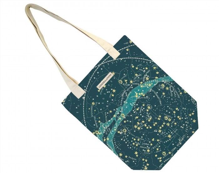 The Celestial chart tote bag is a fashionable and versatile accessory that features a celestial chart design, showcasing the beauty and wonder of the night sky. It is perfect for carrying your essentials while adding a touch of celestial elegance to your outfit.