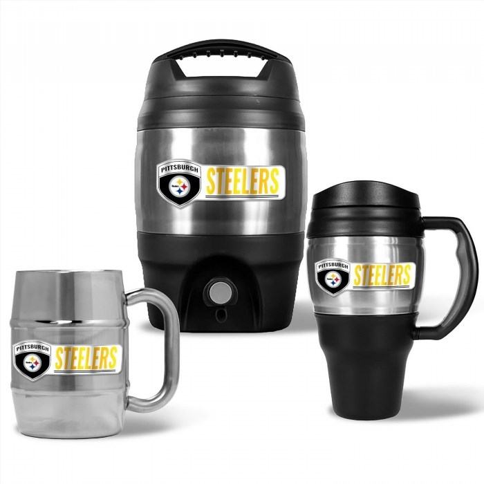 The Steelers Tailgate Set is a must-have for any devoted Pittsburgh Steelers fan, complete with everything you need for the ultimate pre-game experience.