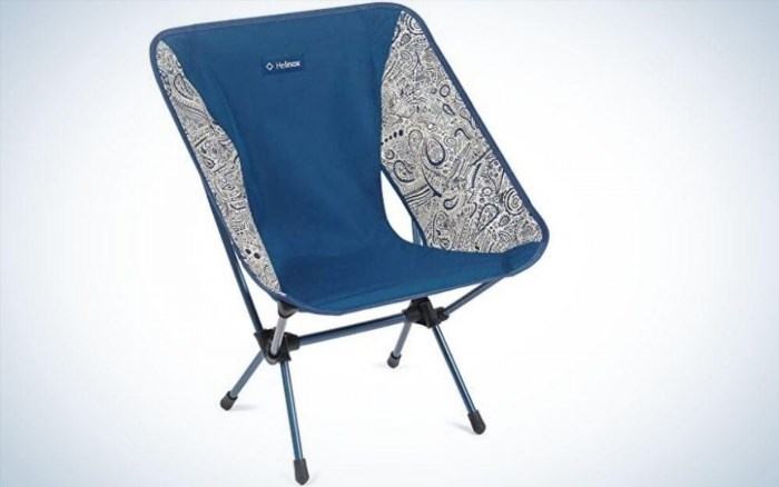 The Helinox Chair One is widely regarded as the best portable chair, offering exceptional comfort and durability for outdoor activities. Its lightweight design and easy setup make it a popular choice among adventurers and campers.