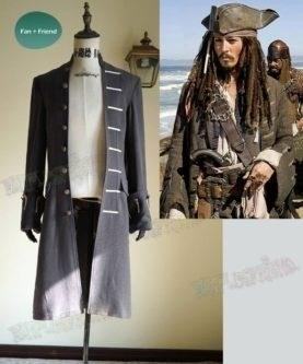 Captain Jack Sparrow Trench Coat is a replica of the iconic outfit worn by the fictional character, Captain Jack Sparrow, from the 