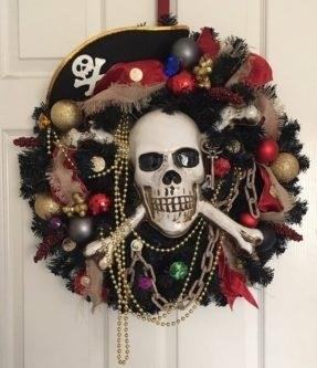 The Pirates Inspired Christmas Wreath is a creative and unique way to decorate for the holiday season, adding a touch of adventure and excitement to your home.