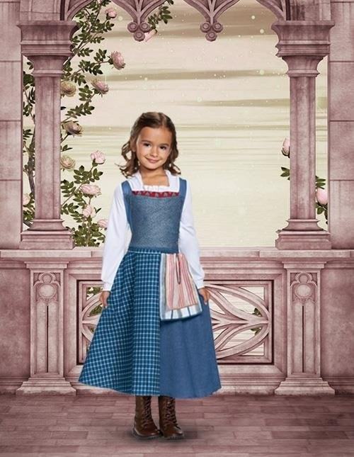 The Girl's Belle Costume is a beautiful and enchanting dress inspired by the iconic character from Disney's Beauty and the Beast, perfect for any little princess looking to bring her favorite fairy tale to life.