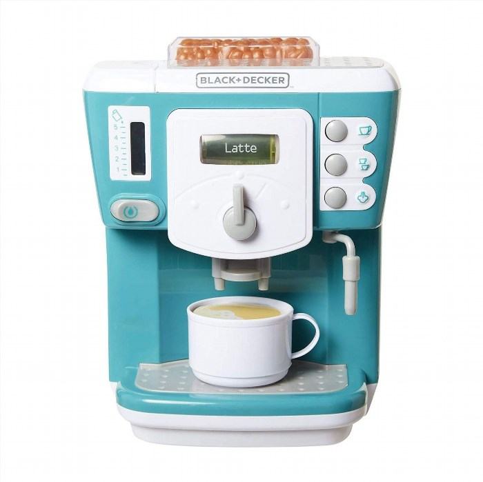 The BLACK+DECKER Junior Coffee Maker is a realistic pretend-play toy for kids, allowing them to imitate the process of making coffee and engage in imaginative play.