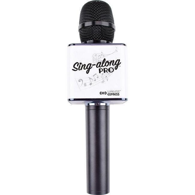 The Wireless Express Sing-aLong Pro Bluetooth Karaoke Microphone & Speaker is a versatile and user-friendly device that allows you to sing along and enjoy your favorite tunes with ease. With its wireless capabilities and high-quality sound output, this karaoke microphone and speaker combo is perfect for parties, gatherings, or even solo performances. The sleek and stylish design adds a touch of modernity to your karaoke experience, while the Bluetooth connectivity ensures seamless integration with your smartphone or tablet. Whether you're a professional singer or just want to have fun with friends and family, this Wireless Express Sing-aLong Pro Bluetooth Karaoke Microphone & Speaker is the ultimate choice for endless entertainment.