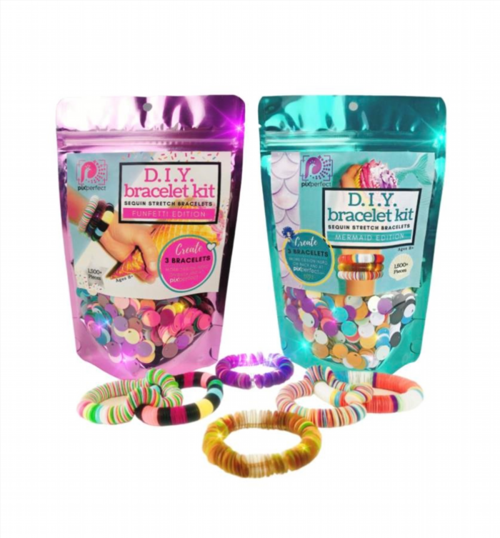 The Pix Perfect DIY Bracelet Kit Bundle is a complete set that includes everything you need to create beautiful and personalized bracelets. It comes with an assortment of beads, charms, and strings, along with detailed instructions and design ideas. This kit is perfect for anyone who loves crafting and wants to make their own unique accessories. With the Pix Perfect DIY Bracelet Kit Bundle, you can unleash your creativity and create stunning bracelets that reflect your personal style.