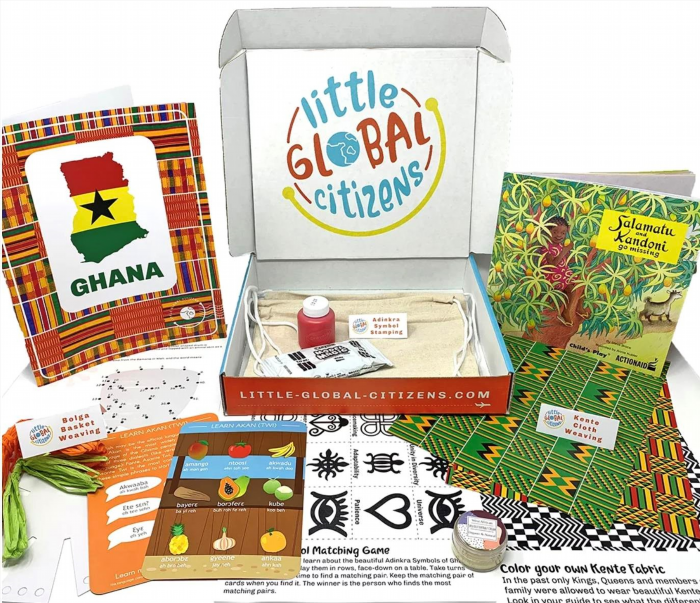 The Little Global Citizens Subscription Box is a monthly subscription service that provides children with educational and cultural activities from around the world, allowing them to learn about different countries and cultures in a fun and interactive way.