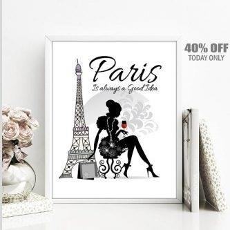 Paris Art Print captures the beauty and charm of the enchanting city of Paris, showcasing its iconic landmarks, vibrant culture, and artistic soul through intricate details and vivid colors.