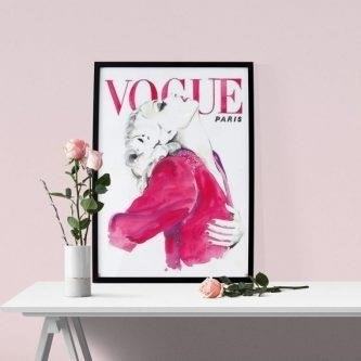 Vogue Paris Art Print is a stunning representation of the artistic and fashionable allure of the iconic city, capturing the essence of its vibrant culture and sophisticated style.