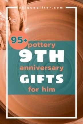 Pottery 9th Anniversary Gifts for Him | for Husbands