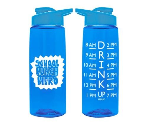 The School Lunch Hero Water Bottle is a practical and eco-friendly product designed to keep your drinks cool and refreshing throughout the day.
