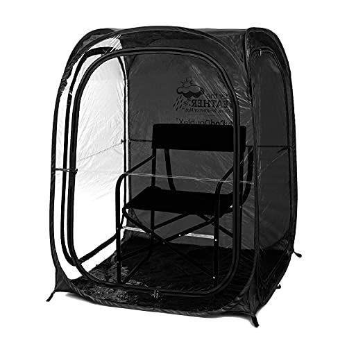 The Under the Weather MyPod 2XL is a pop-up weather pod that provides protection from the elements, allowing you to enjoy outdoor activities even when the weather is unfavorable.