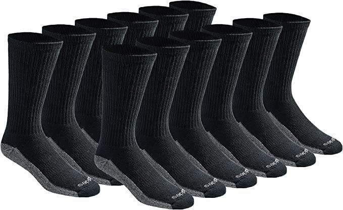 Dickies Men’s Dri-tech Moisture Control Crew Socks provide ultimate comfort and support, designed with advanced moisture-wicking technology to keep your feet dry and fresh throughout the day.