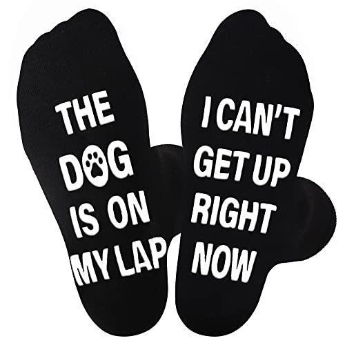 Jeasona Dog Is on My Lap Socks are a cozy and adorable pair of socks featuring a delightful dog design, perfect for keeping your feet warm and adding a touch of cuteness to your outfit.