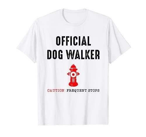 Off the Leash Apparel Official Dog Walker T-Shirt is a stylish and comfortable clothing option for dog walkers, showcasing your love and passion for man's best friend.