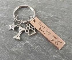 The Polite Twisted Jewel Dog Walker Keychain is a fashionable and practical accessory that allows you to easily carry your keys while showcasing your love for dogs in a unique and elegant way.