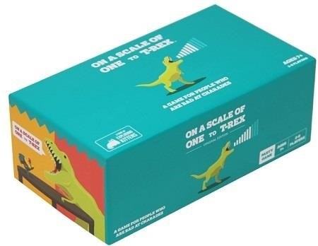 On a Scale of One to T-Rex is a hilarious party game that challenges players to perform ridiculous actions and judge each other's performances. It's a perfect game for friends and family gatherings, guaranteeing lots of laughter and unforgettable moments.