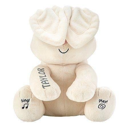 The GUND Peek-a-Boo Bunny is an adorable interactive toy that plays peek-a-boo and sings cute songs, making it the perfect companion for little ones to cuddle and play with.