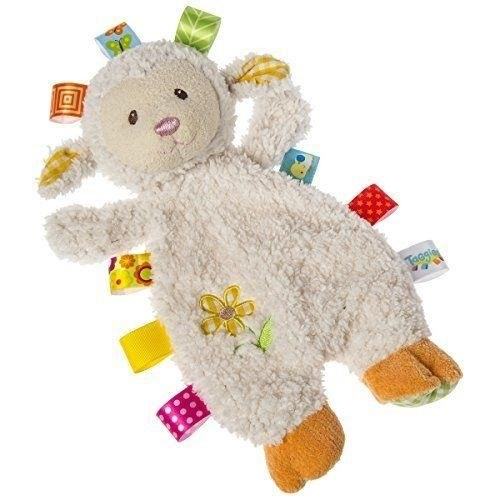 The Taggies Sherbet Lamb Lovey Toy is a soft and cuddly companion for babies, perfect for snuggling and providing comfort.