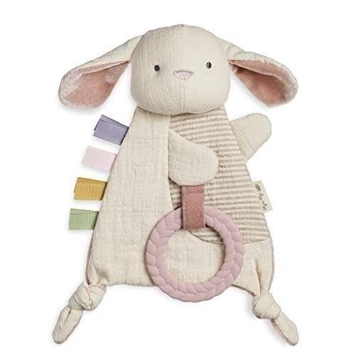 The Bitzy Crinkle Sensory Toy.. is a small, portable toy designed to stimulate the senses of touch and sound, perfect for infants and toddlers.