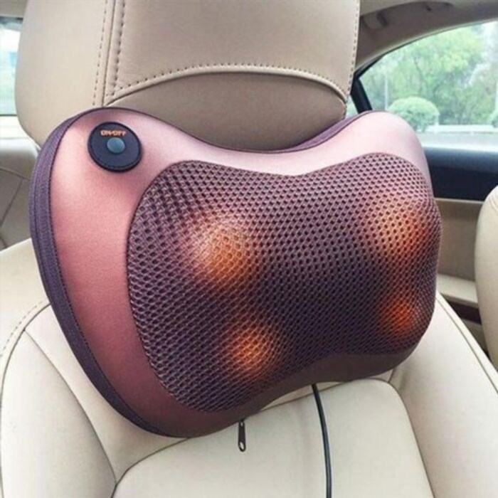Neck massage pillow: thoughtful gift for boyfriend’s fatherOutput: Cervical massage cushion: considerate present for boyfriend's dad