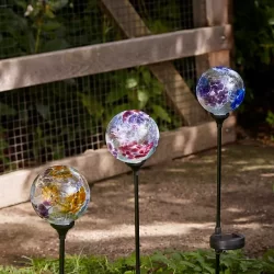Solar-Light-Garden-Stake-Flower-Globes