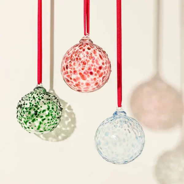 Speckled Glass Birthstone Ornaments